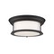 Z-Lite Sonna 2 Light Flush Mount, Matte Black & Matte Opal 2011F13-MB - alternate 1